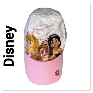 DISNEY Princess Pink & White Baseball cap XS Y2K